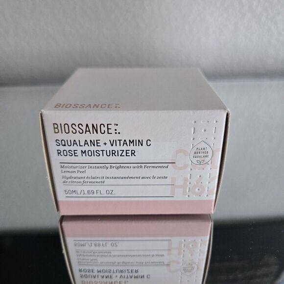 Biossance - Squalane + Vitamin C Rose Moisturizer - 50 ml / 1.69 fl oz - Picture 1 of 4